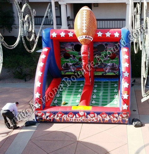 Inflatable football throwing game rental Phoenix Arizona
